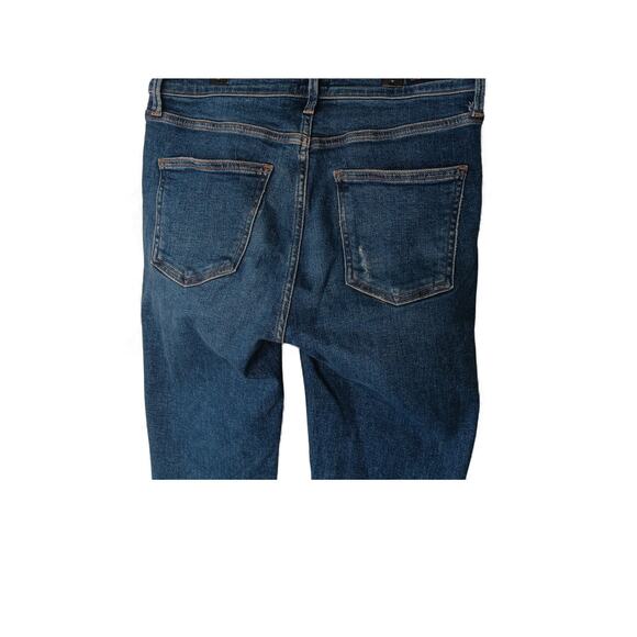 Citizens of Humanity Rocket Crop Mid Rise Skinny Jeans Blue Distressed 26 - Picture 10 of 16